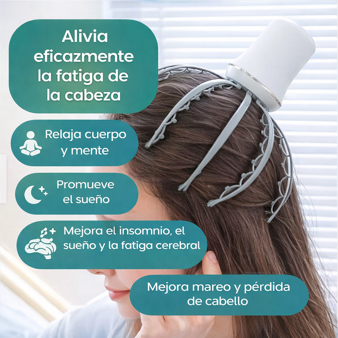 Masajeador con Cabezal de Pulpo que Alivia el Estrés y Da Relajación Profunda